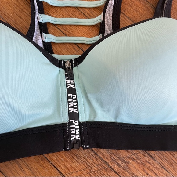 Victoria’s Secret PINK ultimate push-up zip sports bra - Picture 2 of 7
